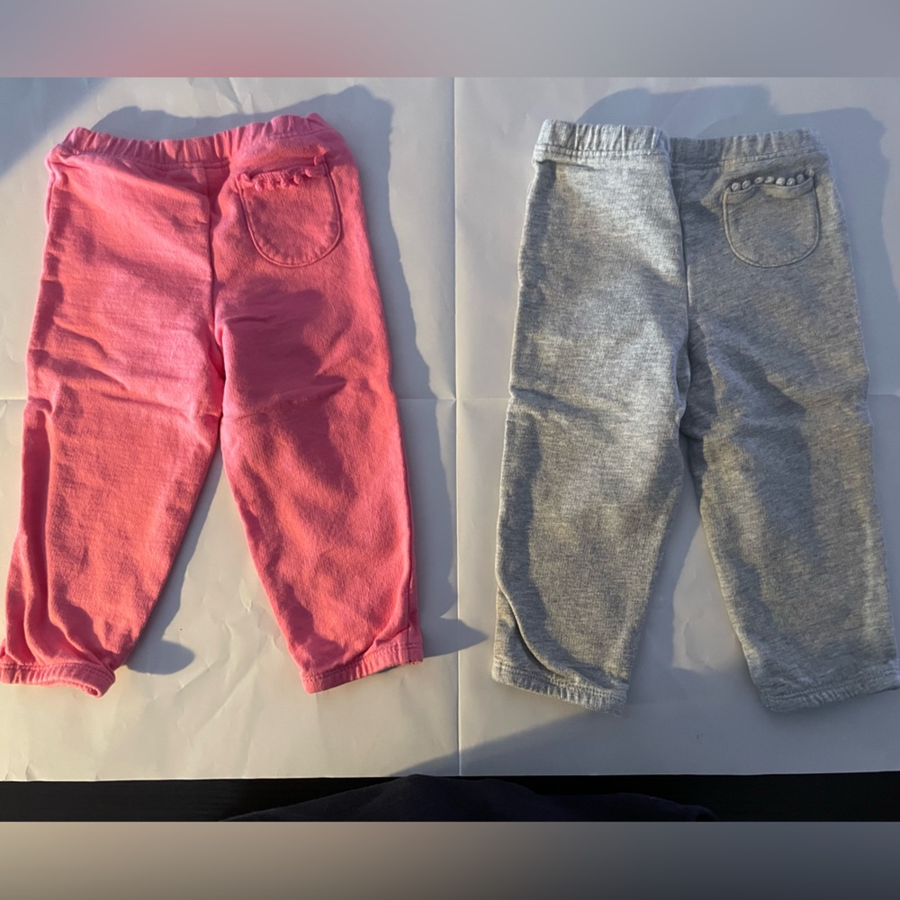 2 pair of carters pants for 1 price 
12 months for both new with out tags